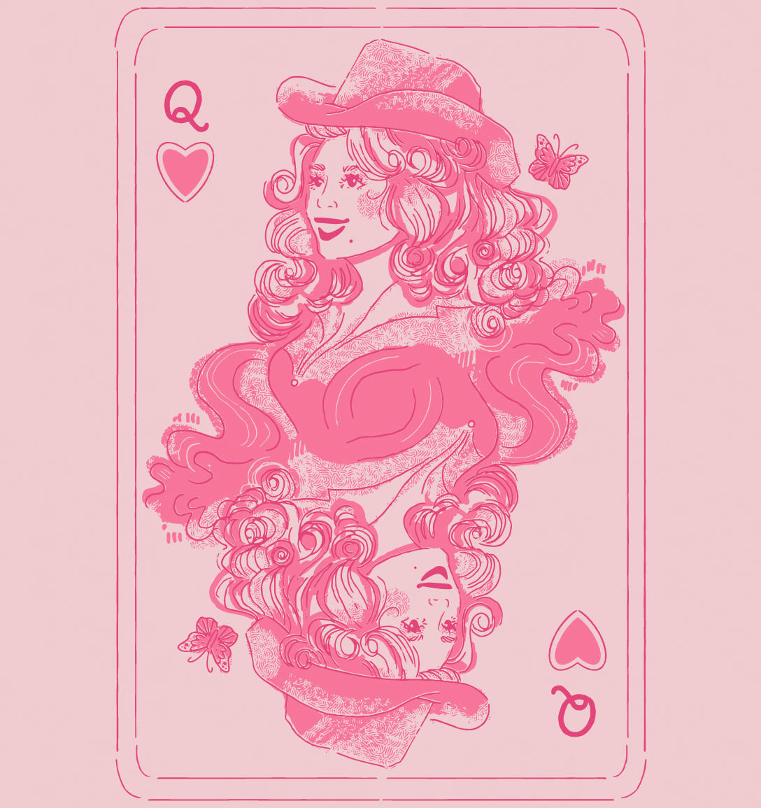 Youth Dolly of Hearts Tee - Blush