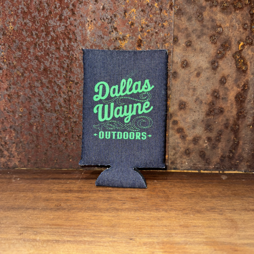 Dallas Wayne Boot Stitch Logo Slim Koozie