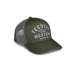 Quality Made Western Five-Panel Trucker Hat - Olive