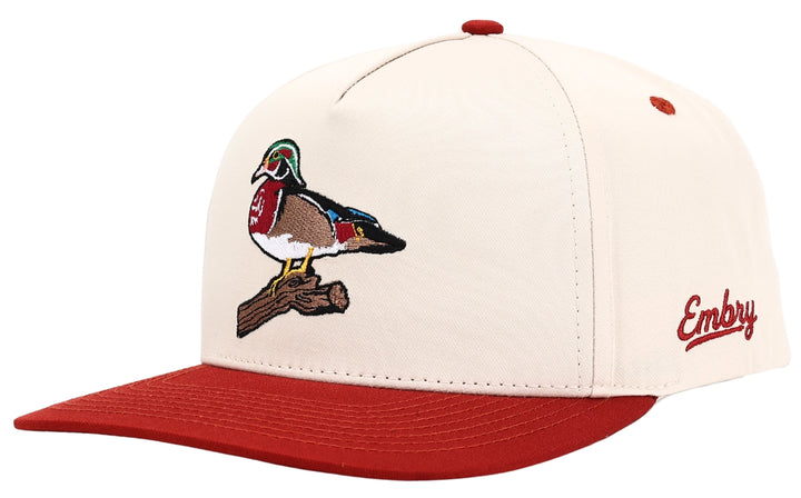 Woody Hat - Cream/Red