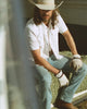 Men's Performance Western Short Sleeve Pearl Snap - White