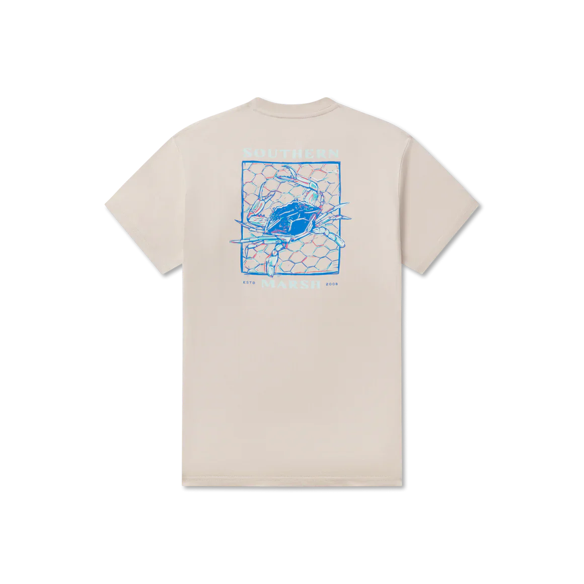 Youth Blue Crab Tee - Ash Gray