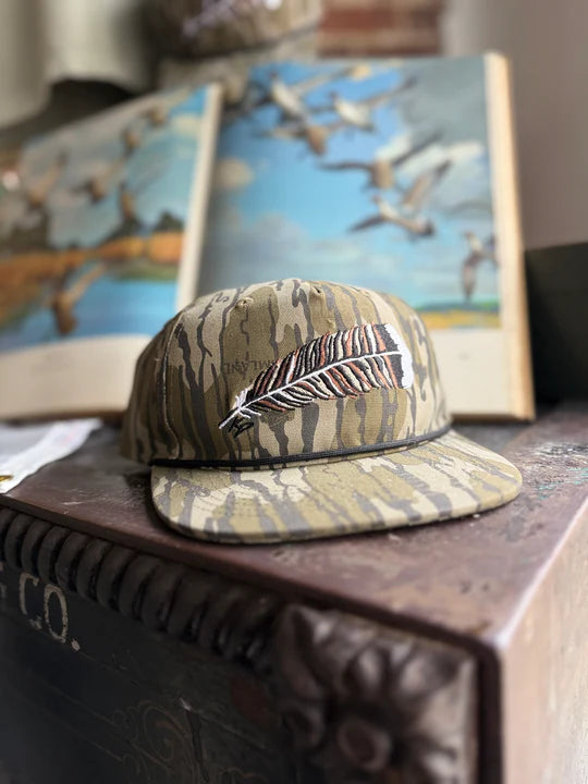 Turkey Feather Rope Hat - Bottomlands