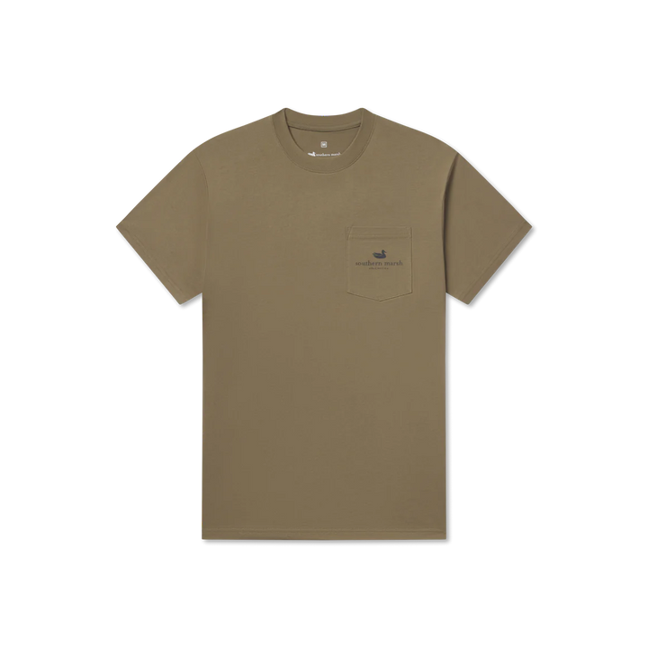 Camping Arrowhead Tee - Moss Green
