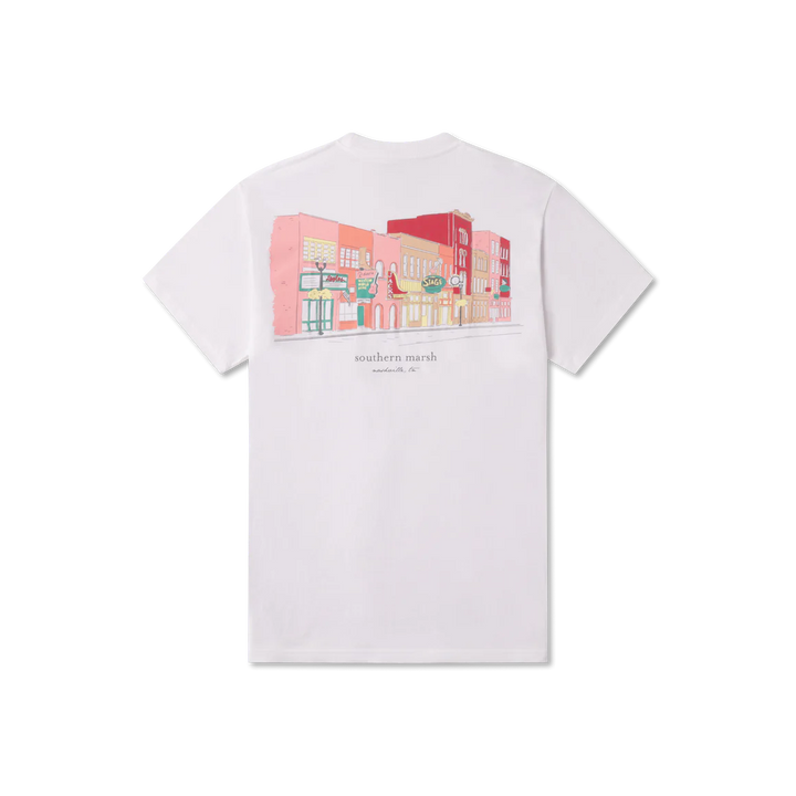 Southern Cities Tee - Nashville- White
