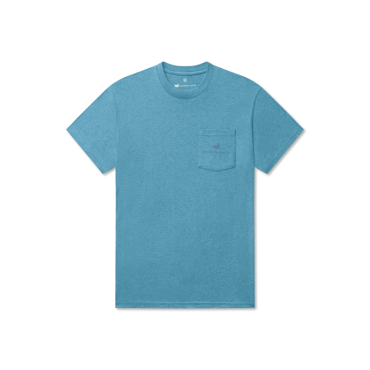 Pura Vida Planet Tee- Washed Barbados Blue