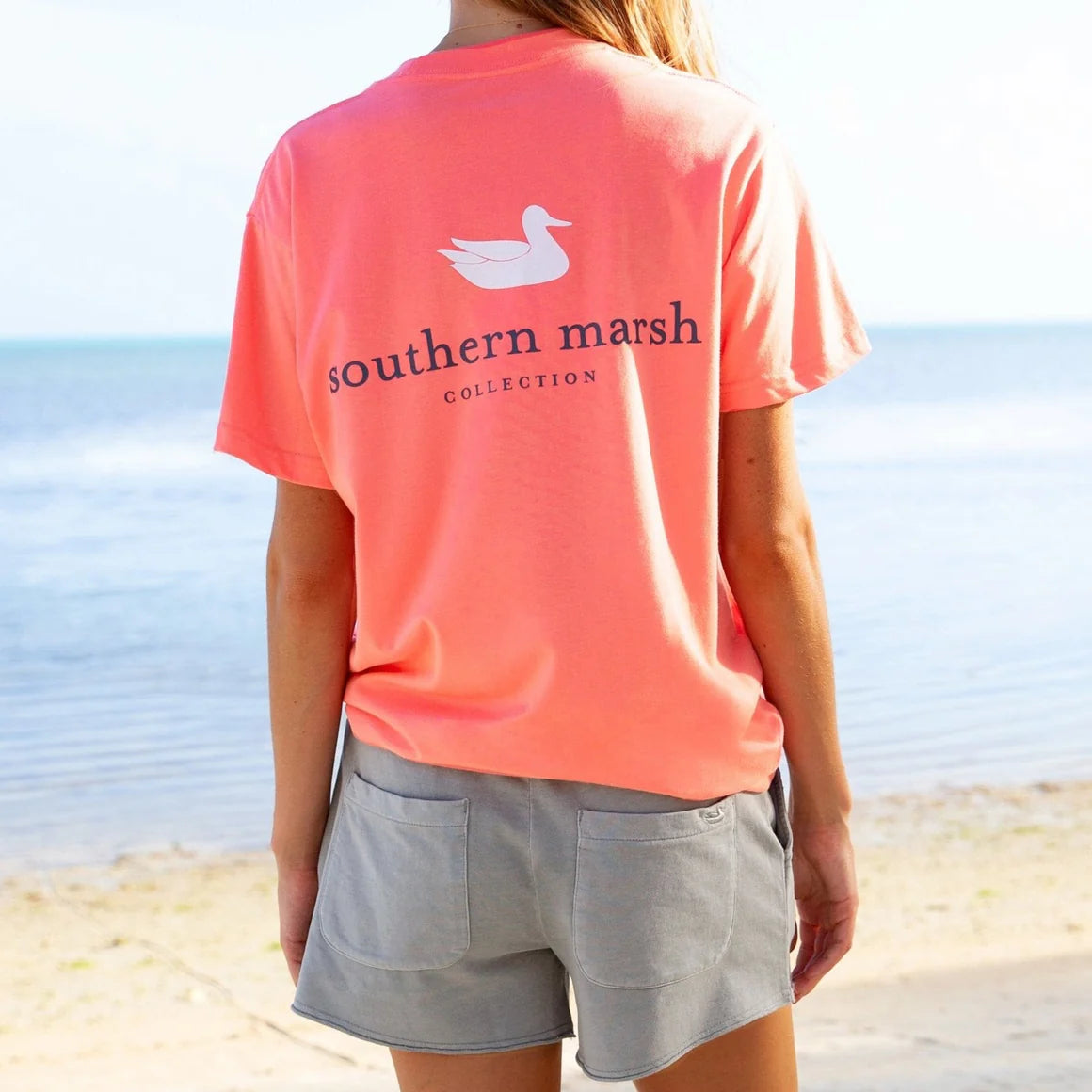 Authentic Rewind Tee- Coral