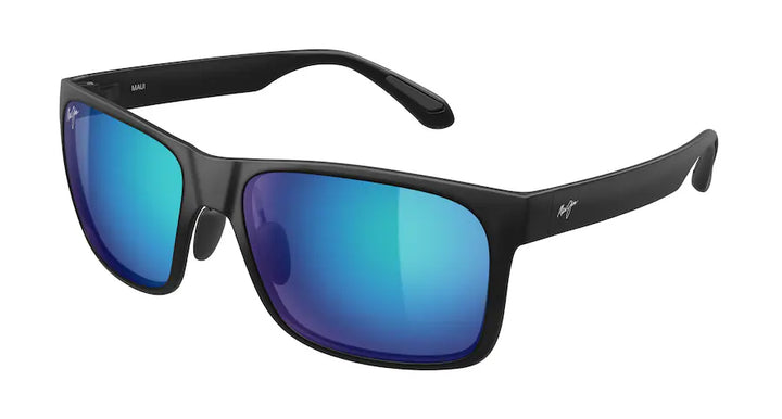 Red Sands XL Matte Black w/ Blue Hawaii Lenses