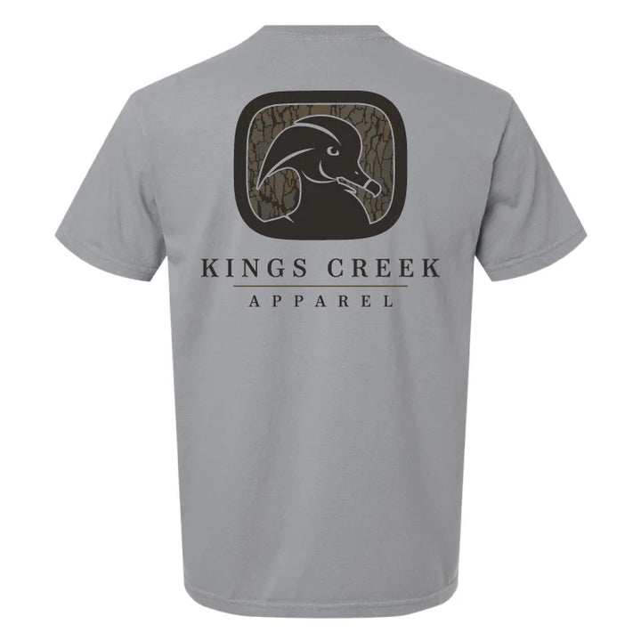 Bark Camo Logo Tee - Gray