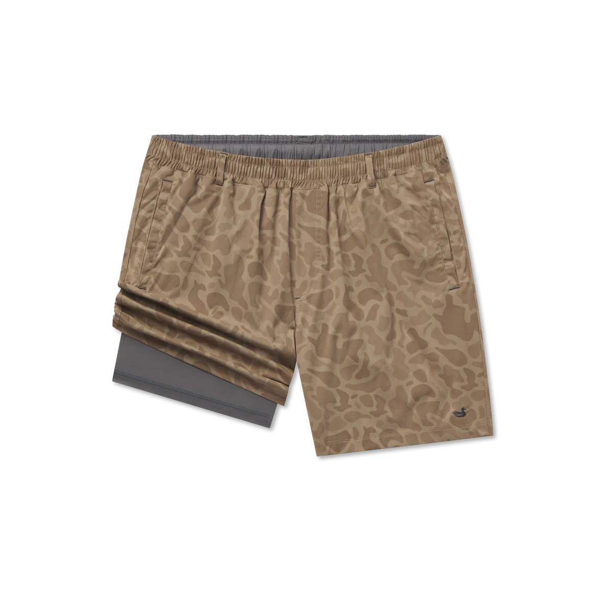 Billfish Lined Performance Short - Brown Camo