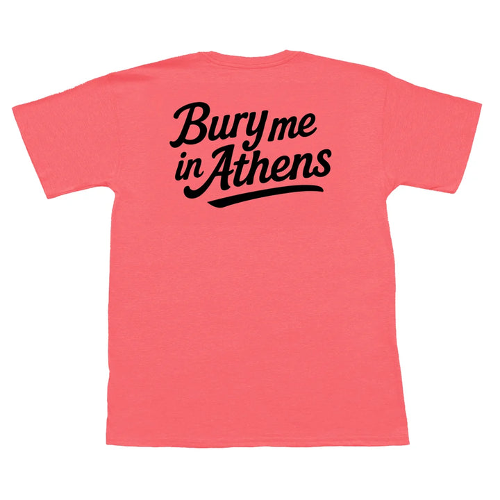 Bury Me In Athens Short Sleeve Pocket Tee - Nantucket Red