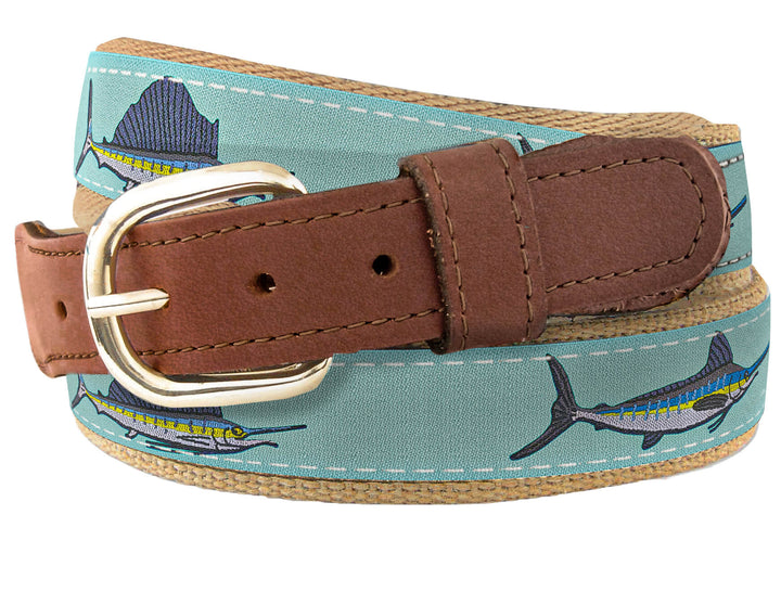 Ribbon Belt - Turquoise Billfish Slam