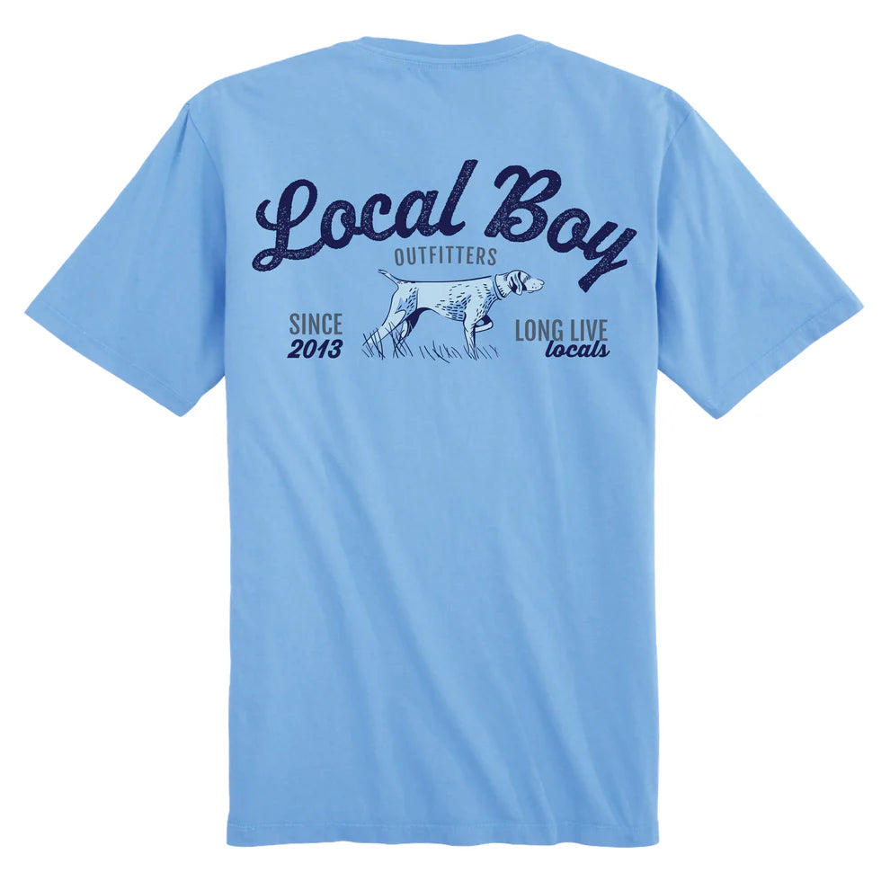Toddler Bird Dog Arch SS Tee - Washed Denim