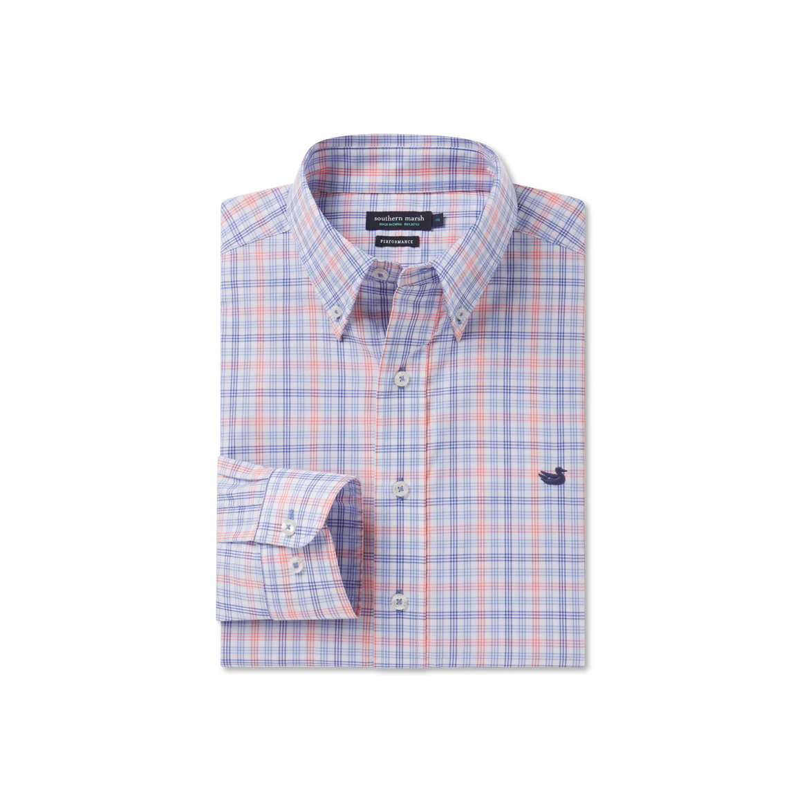 Odessa Performance Dress Shirt - Lilac/ Peach