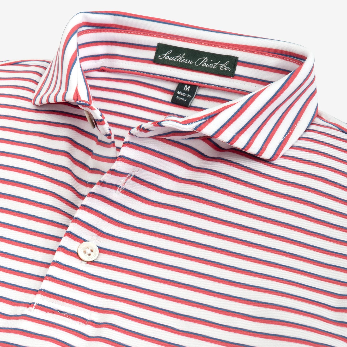 Coast Stripe- Navy and Washed Red