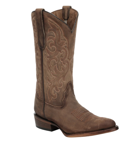 Circle G by Corral Men's Brown Embroidered Round Toe Western Boot L8105