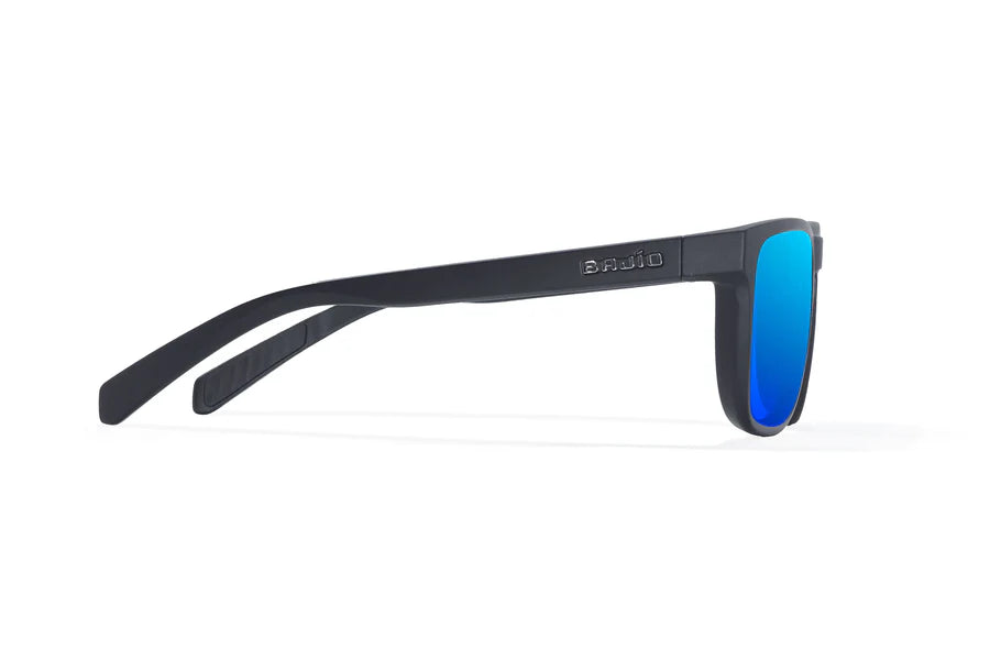Calda Matte Black with Blue Mirror Plastic Lenses