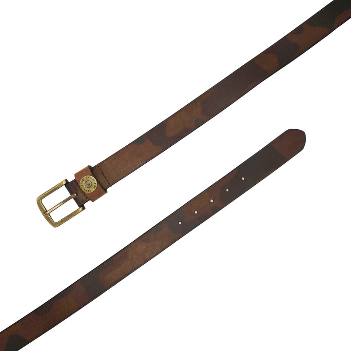 Printed Camo Leather Belt