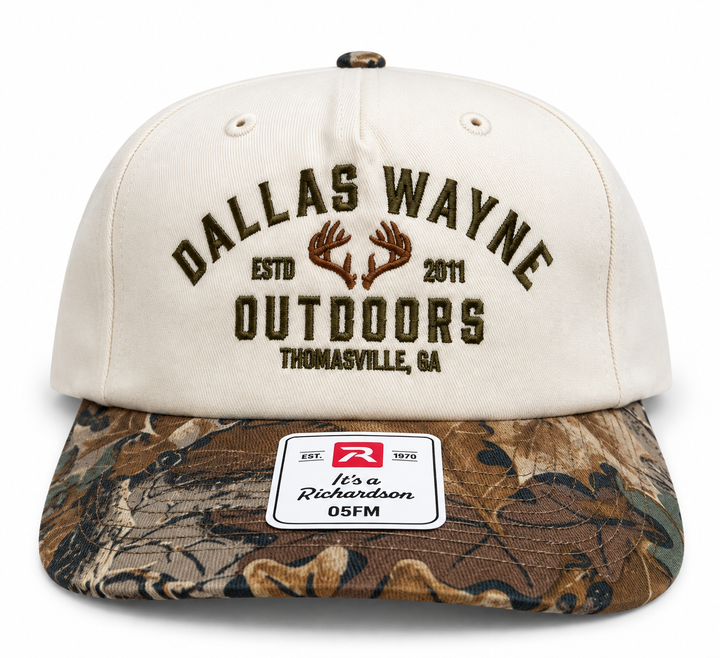 Dallas Wayne Field Hat - Back 40 - Cream & Realtree Advantage