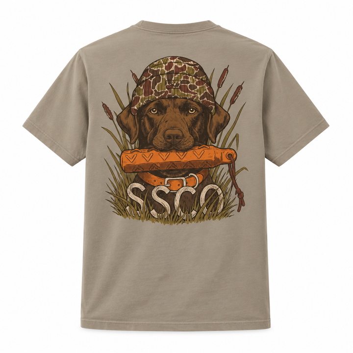 Youth Duck Camp Companion Tee - Chinchilla