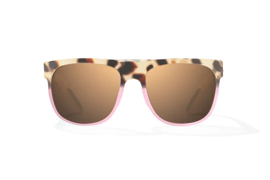 Chelem Tort-Rose Turtle with Copper Glass Lenses