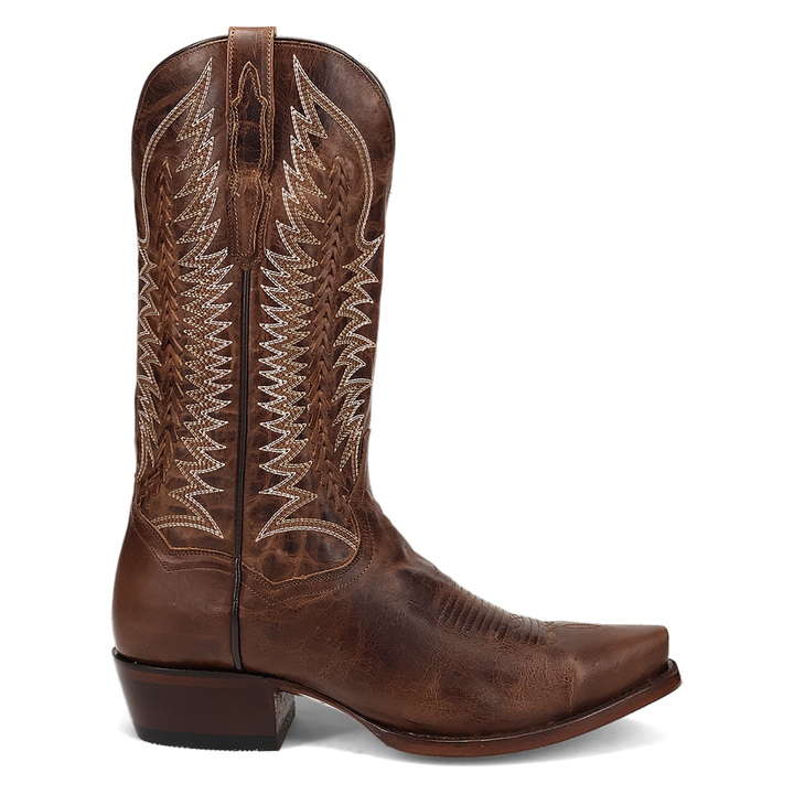 Rip Leather Boot - Chocolate