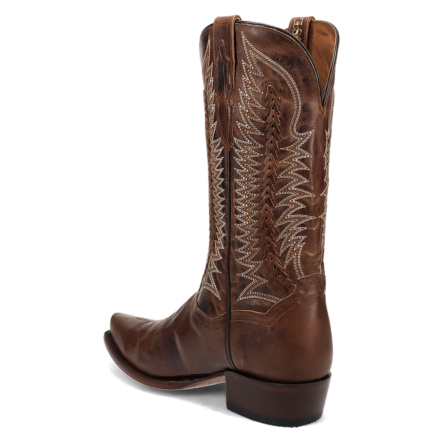 Rip Leather Boot - Chocolate