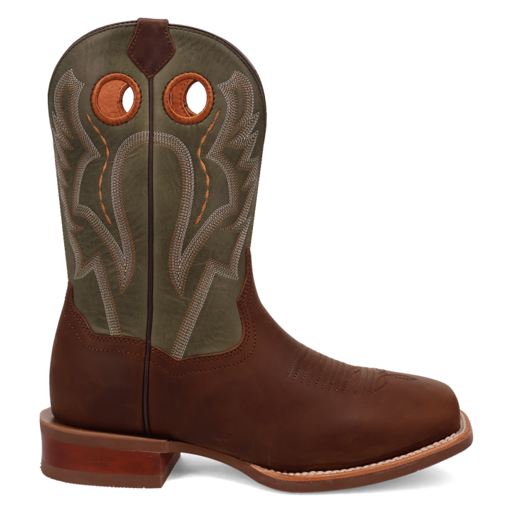 Leighton Leather Boot - Brown/Sage