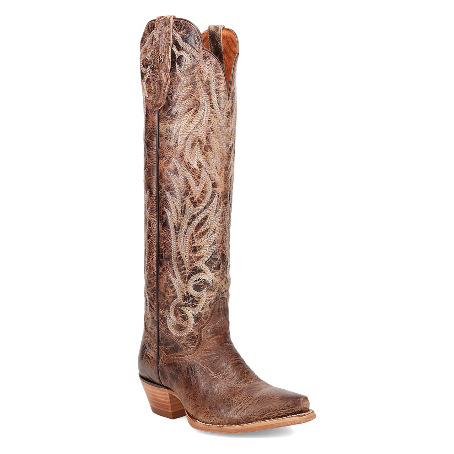 Rustic Ridge Embroidered Bison Snip Toe Western Boot