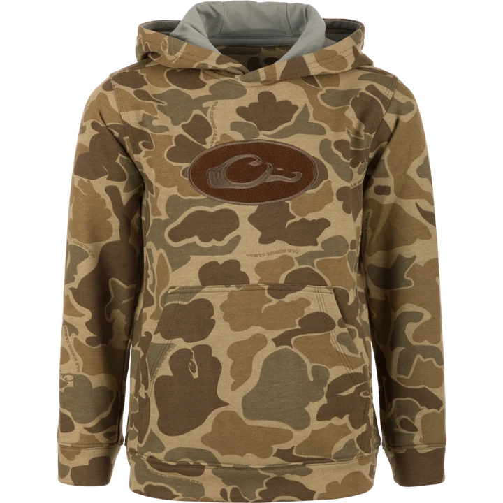 Youth Three End Old School Hoodie - Old School Timber