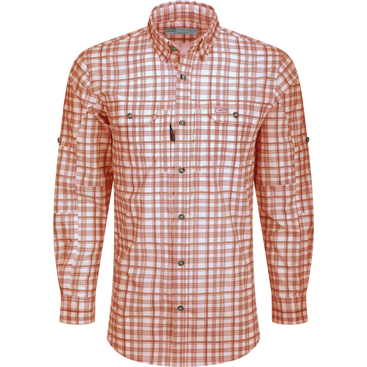 Hunter Creek Window Pane LS - Burnt Brick