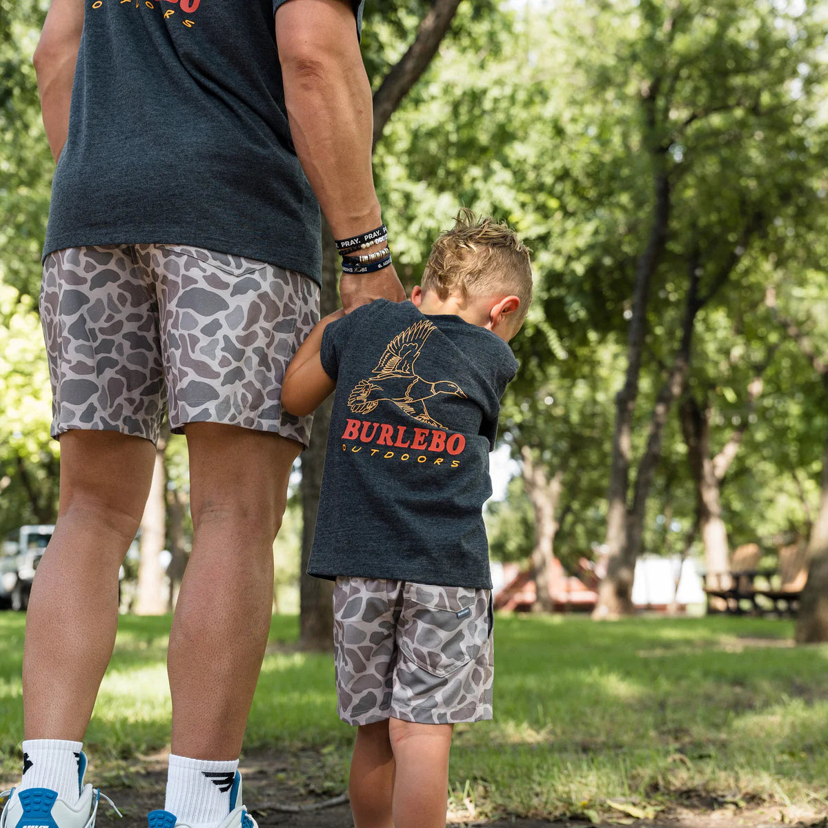 Youth SS Tee - Duck Wild - Heather Black