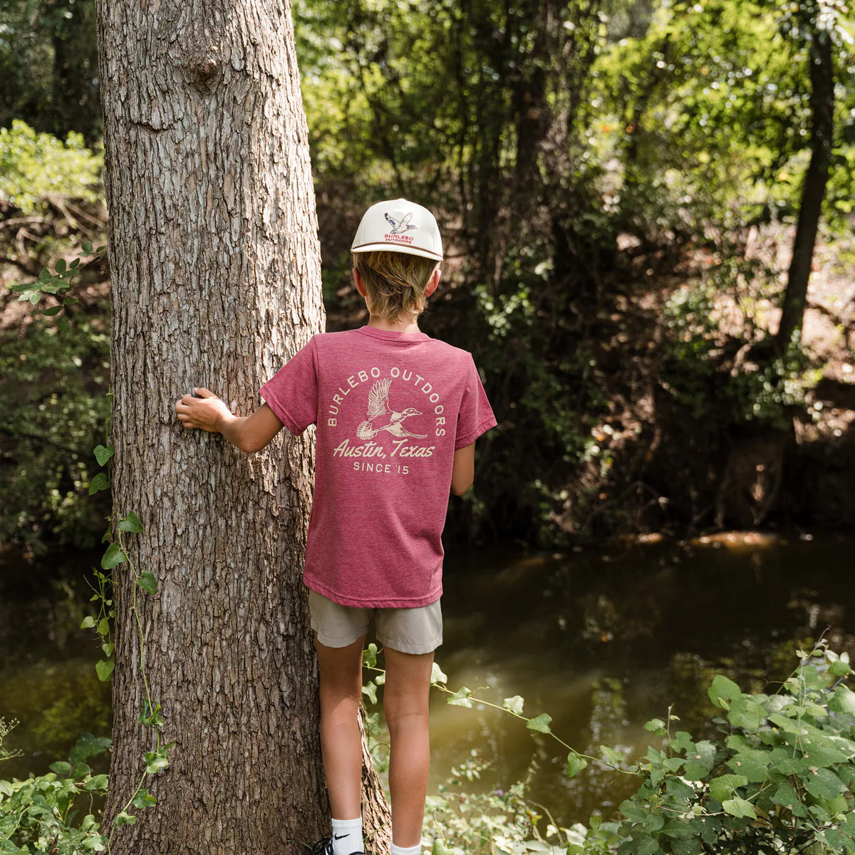 Youth SS Tee - Classic Duck - Heather Red