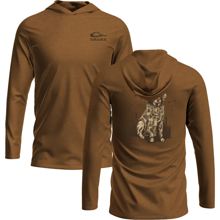 Old School Lab Long Sleeve Graphic Hoodie T-Shirt