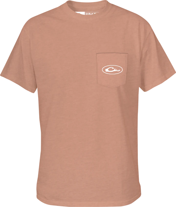 Americana Badge T-Shirt - Peach