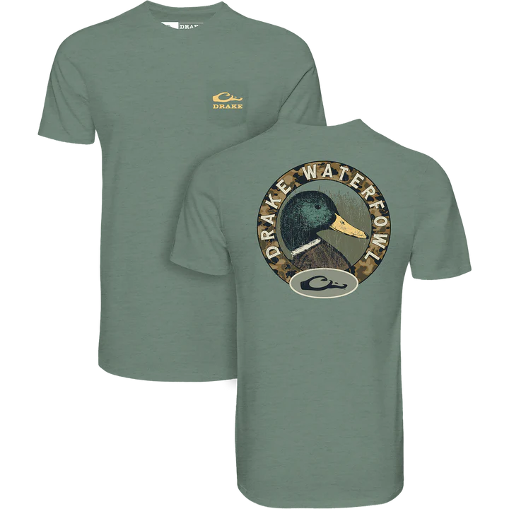 Mallard Circle T-Shirt - Dark Ivy Light Heather