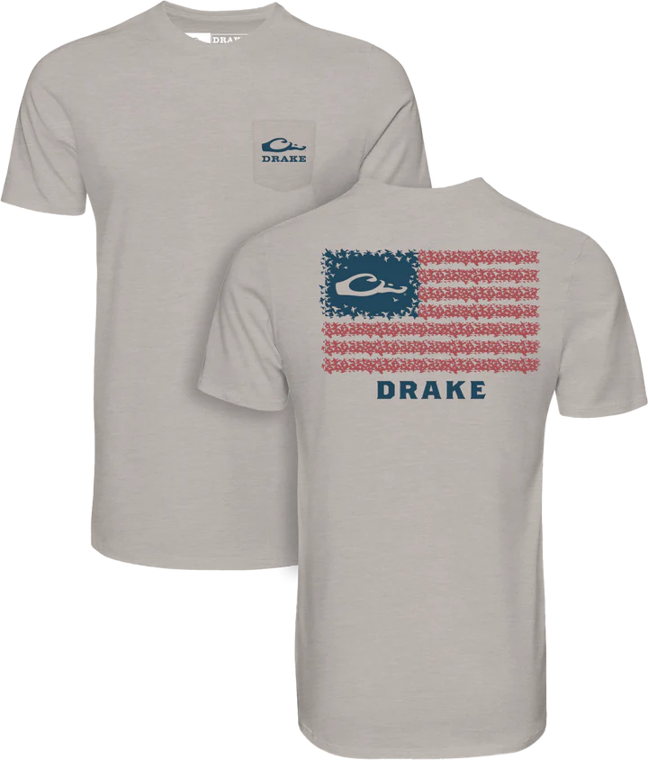 Americana Drake Flag T-Shirt - Wind Chime