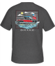 Americana Pontoon Tee Short Sleeve- Dark Heather