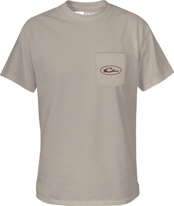 Kayak Flag Tee - Cobblestone Light Heather