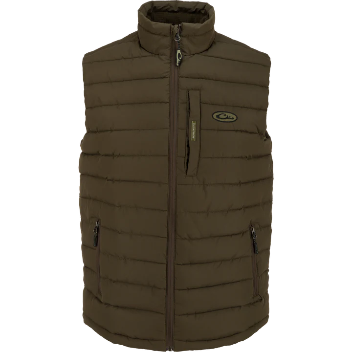 LST Double Down Layering Vest - Green Timber