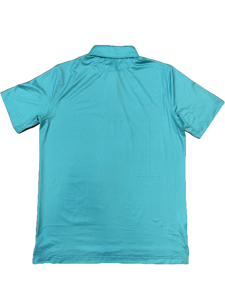 Cotton Performance Polo - Palm Blue