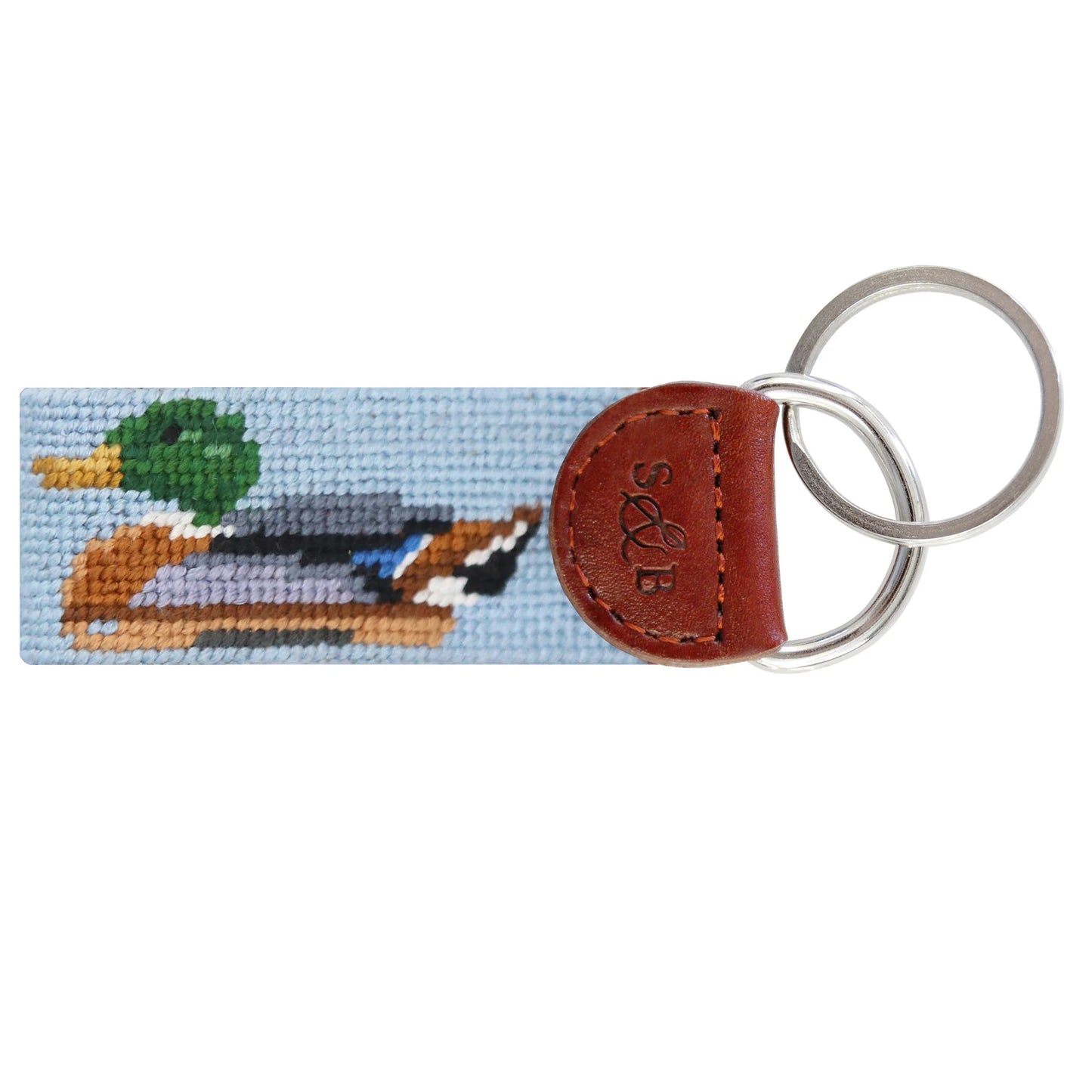 Duck Decoys Key Fob - Antique Blue
