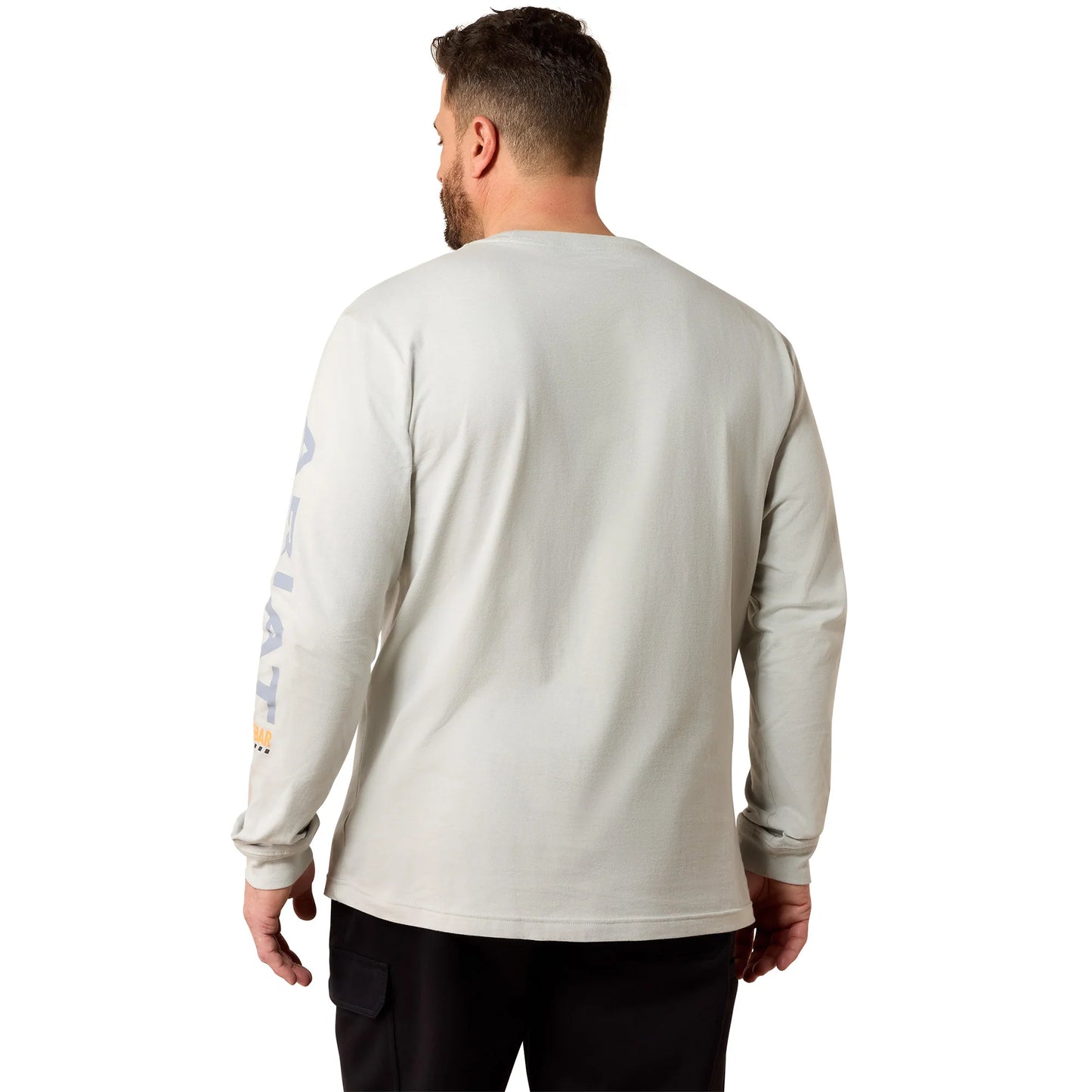 Ariat Men's Rebar Cotton Strong Harbor Mist Standard Logo Pocket T-Shirt