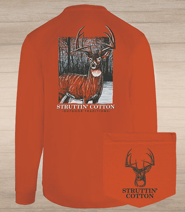 Autumn Alert LS Tee - Orange Spice