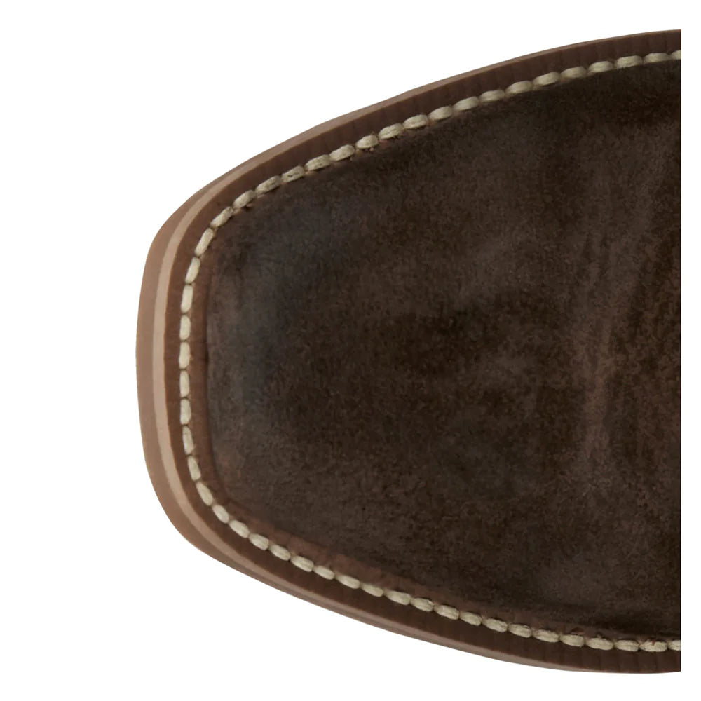 Cowboy Town Suede Western Boot - Chocolate
