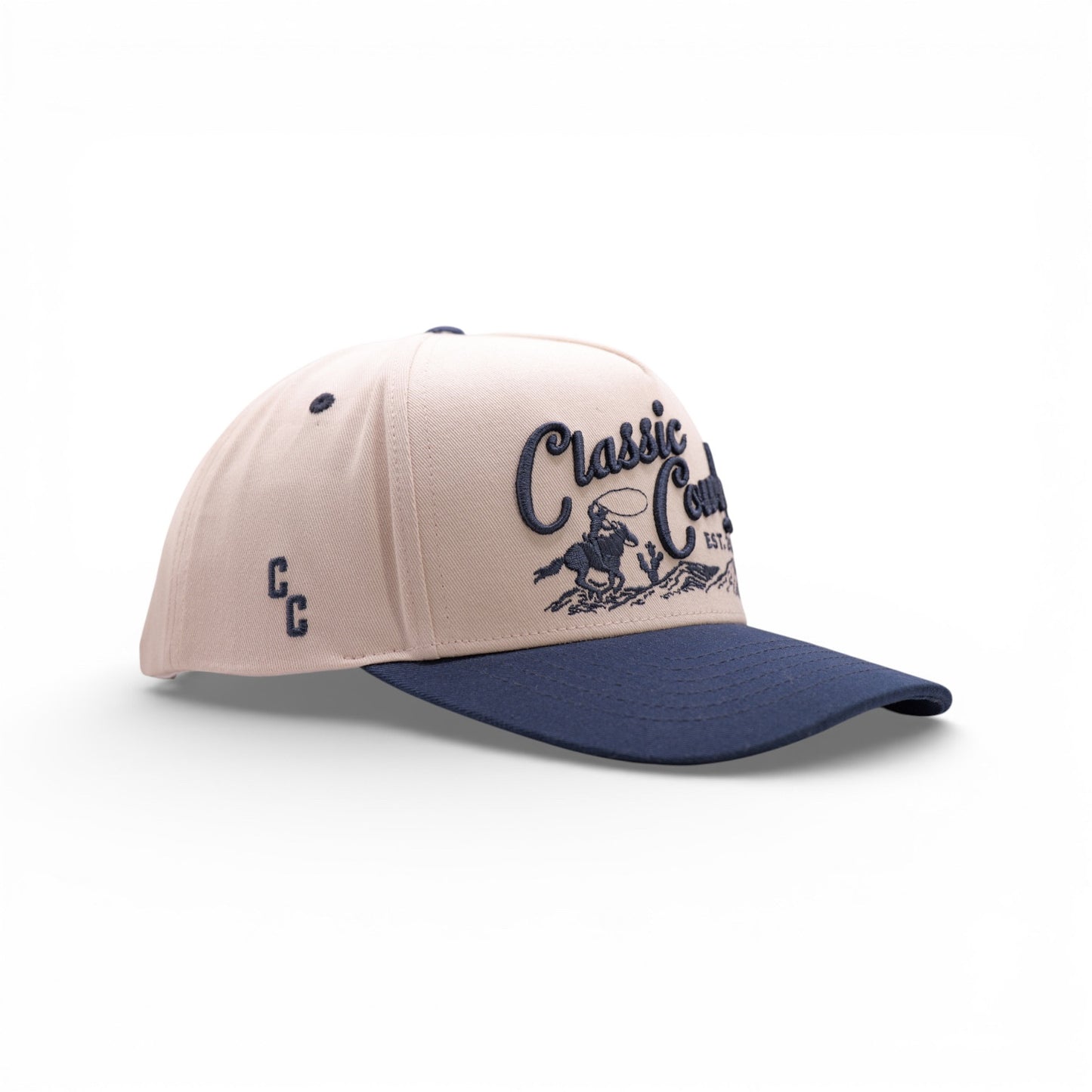 The Frontier Hat - Navy & Cream