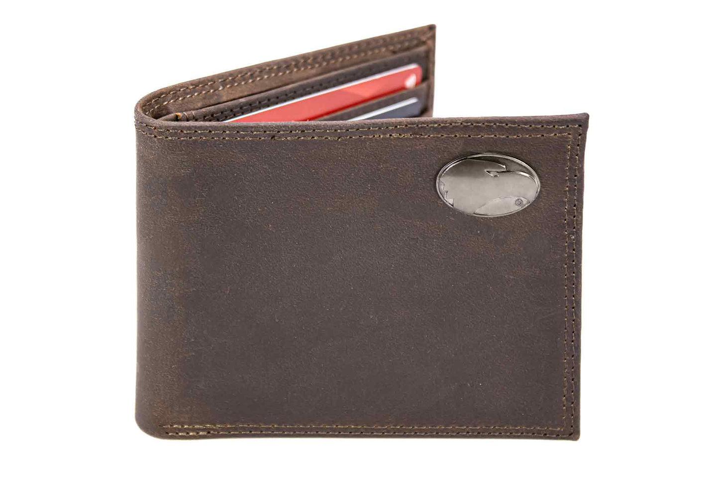 Georgia Southern Light Brown Crazy Horse Bifold Wallet