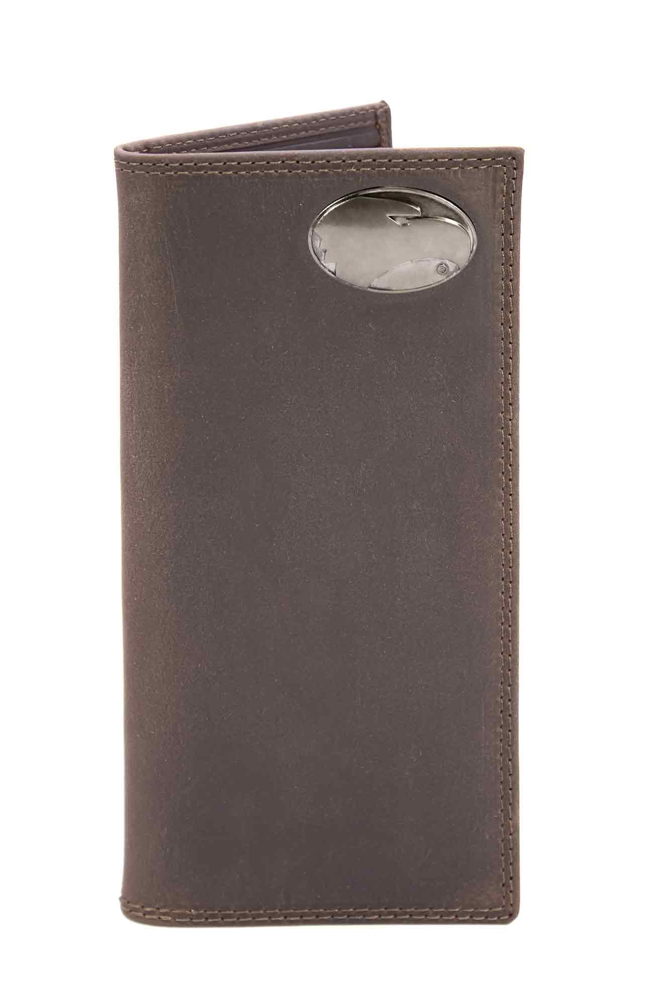 Georgia Southern Light Brown Crazy Horse Roper Wallet