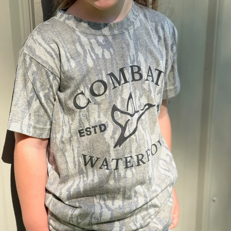 Youth Mossy Oak Bottomland Washed Out Vintage Logo Tee