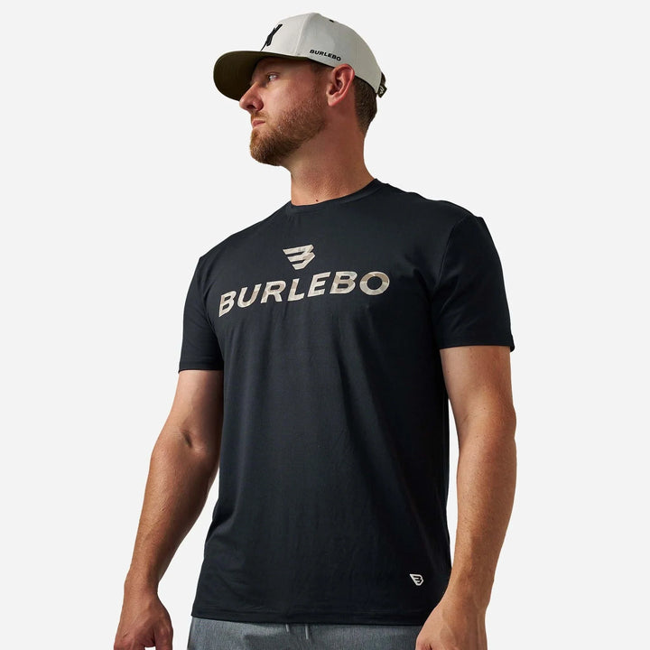 Go To Tee - Flying B Logo - Black & Classic Deer Camo